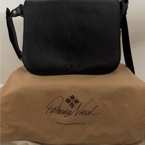 Patricia Nash Black Leather Crossbody Bag